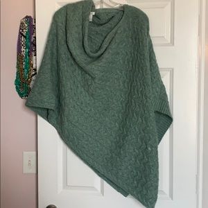 J. Jill - Mint Green Sweater Poncho